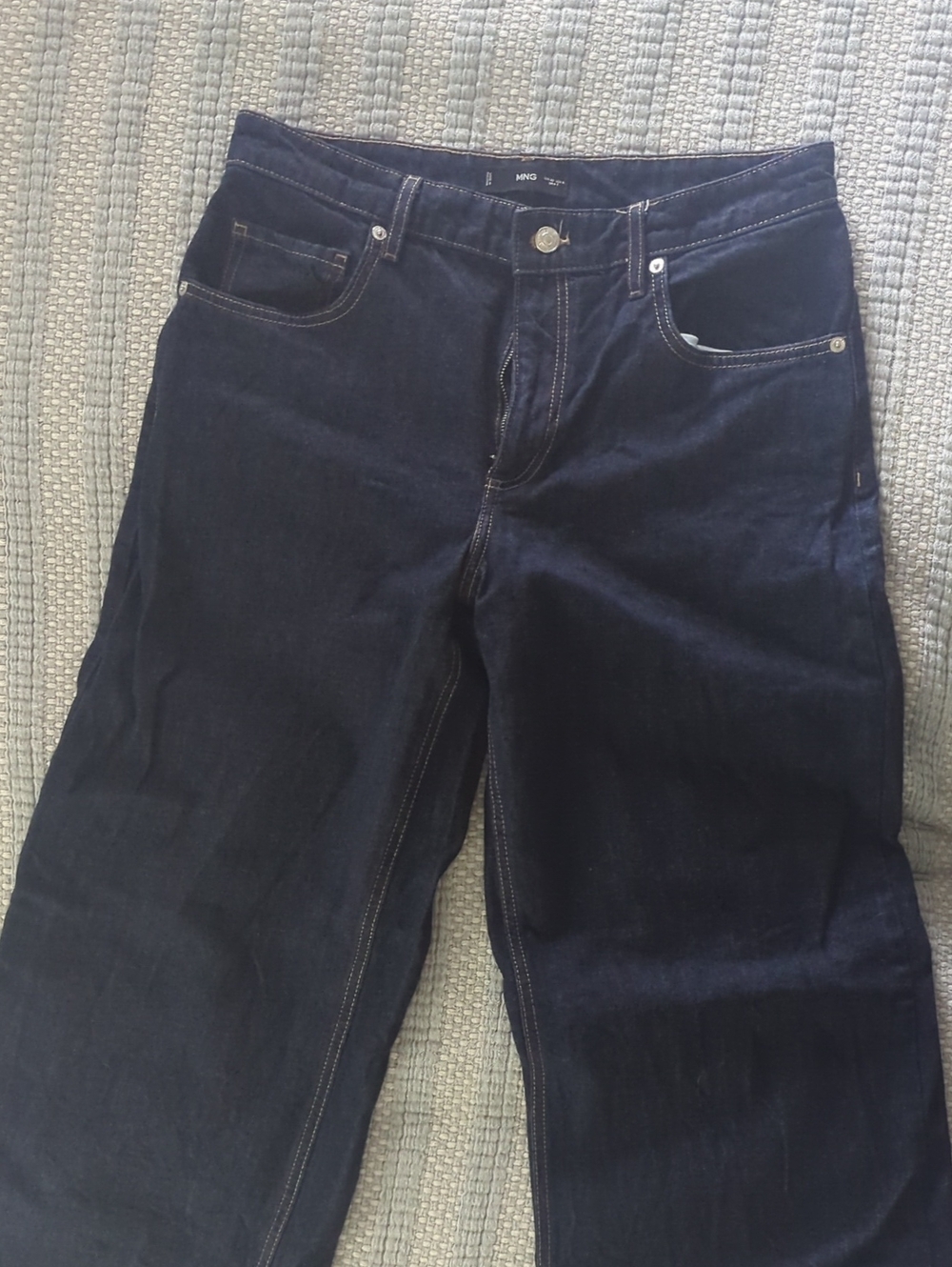 Mango Low Rise Wide Leg Jeans Size 8